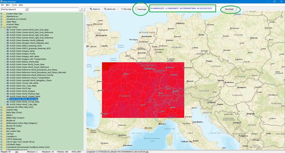 maps prieviwer